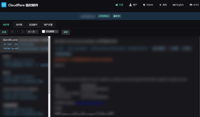 亲测 .me域名 邮箱可以注册serv00 秒来其他域名邮箱没有测试，需要的可以去使用，这还发什么愁，这邮箱号可太多了